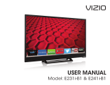 Vizio Flat Panel Television E231i-B1 User manual