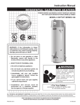 Reliance Water Heaters 6 50YTVIT SERIES 100 User manual