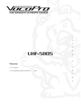 VocoPro UHF-5805 User manual