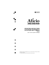 Ricoh Aficio 340 User manual