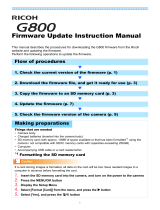 Ricoh G800 User manual