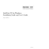 Ricoh INFOPRINT XT GLD0-0025-01 User manual
