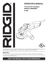 RIDGID R1000 User manual