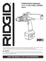 RIDGID R82015 User manual