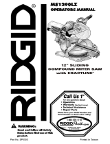RIDGID Saw MS1290LZ User manual