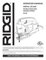 RIDGID Saw R3120 User manual