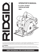 RIDGID Saw R845 User manual