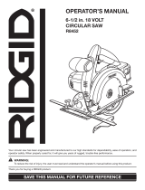 RIDGID R8452 User manual