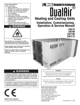 Roberts Gorden Heating System DAT75 User manual
