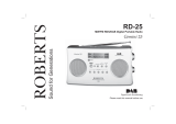 Roberts Portable Radio RD-25 User manual