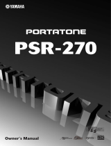 Yamaha PSR-270 User manual