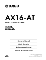 Yamaha AX16 User manual