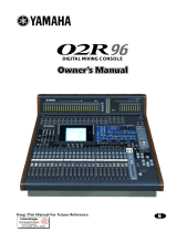 Yamaha Musical Instrument 02R96 User manual