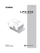 Yamaha Projector LPX-510 User manual