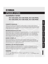 Yamaha Portable Speaker IF2112M/95(W) User manual
