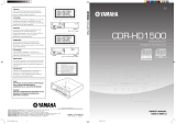 Yamaha CD Player CDR-HD1500HDD User manual