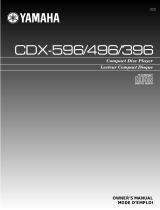 Yamaha CDX-596 User manual