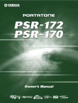 Yamaha Computer Keyboard psr-172 User manual