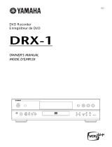 Yamaha DVD Recorder DRX-1 User manual