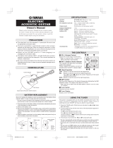 Yamaha Electric Accoustic Guitar User manual