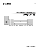 Yamaha Home Theater System DVX-S100 User manual