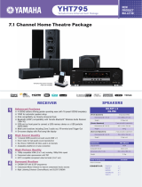 Yamaha Home Theater System YHT795 User manual