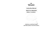 Rival Waffle Iron DC-WM169 User manual