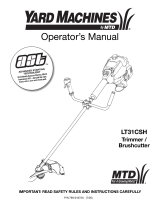 Yard Machines LT31CSH User manual