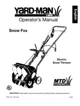 Yard-Man Snow Blower 769-02494 User manual