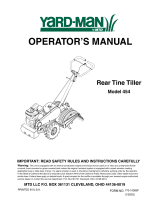 MTD Tiller 454 User manual
