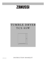 Zanussi Clothes Dryer TCS 65W User manual