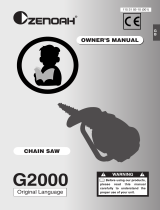 Zenoah Chainsaw G2000 User manual
