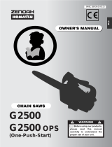 Zenoah Chainsaw G2500 OPS User manual