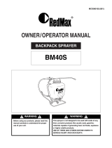 RedMax 4 Gallon Backpack User manual