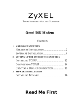 ZyXEL Communications 56K User manual