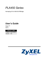 ZyXEL PLA-450 User manual