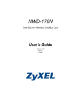 ZyXEL Network Hardware NWD-170N User manual