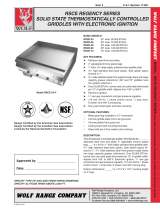 Wolf Griddle RSCE-24 User manual