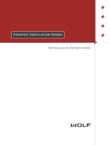 Wolf Ventilation Hood User manual