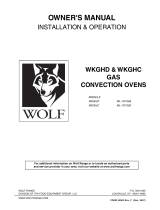 Wolf Appliance Company Convection Oven WKGHC ML-767590 User manual