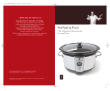Wolfgang Puck Slow Cooker WPSC0010 User manual