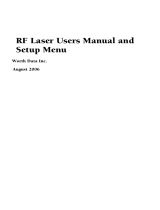 Worth Data RF Laser User manual