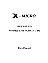 X-Micro Tech. IEEE 802.11b User manual