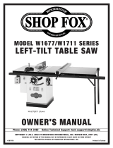 Shop fox T21849 User manual