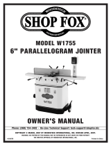 Shop fox W1755 User manual