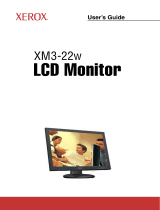 Xerox Computer Monitor XM3-22w User manual