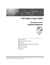 Xerox Fax Machine C3000 User manual