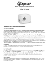 Xpelair Ventilation Hood 340 User manual