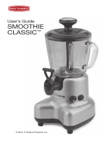 Back to Basics SMOOTHIE SPLASH SSP4 User manual