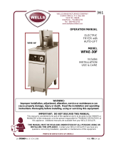 Wells Fryer WFAE-30F User manual